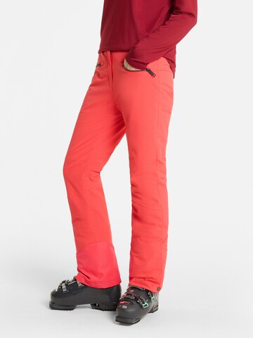 ZIENER Slim fit Outdoor Pants 'TILLA' in Red