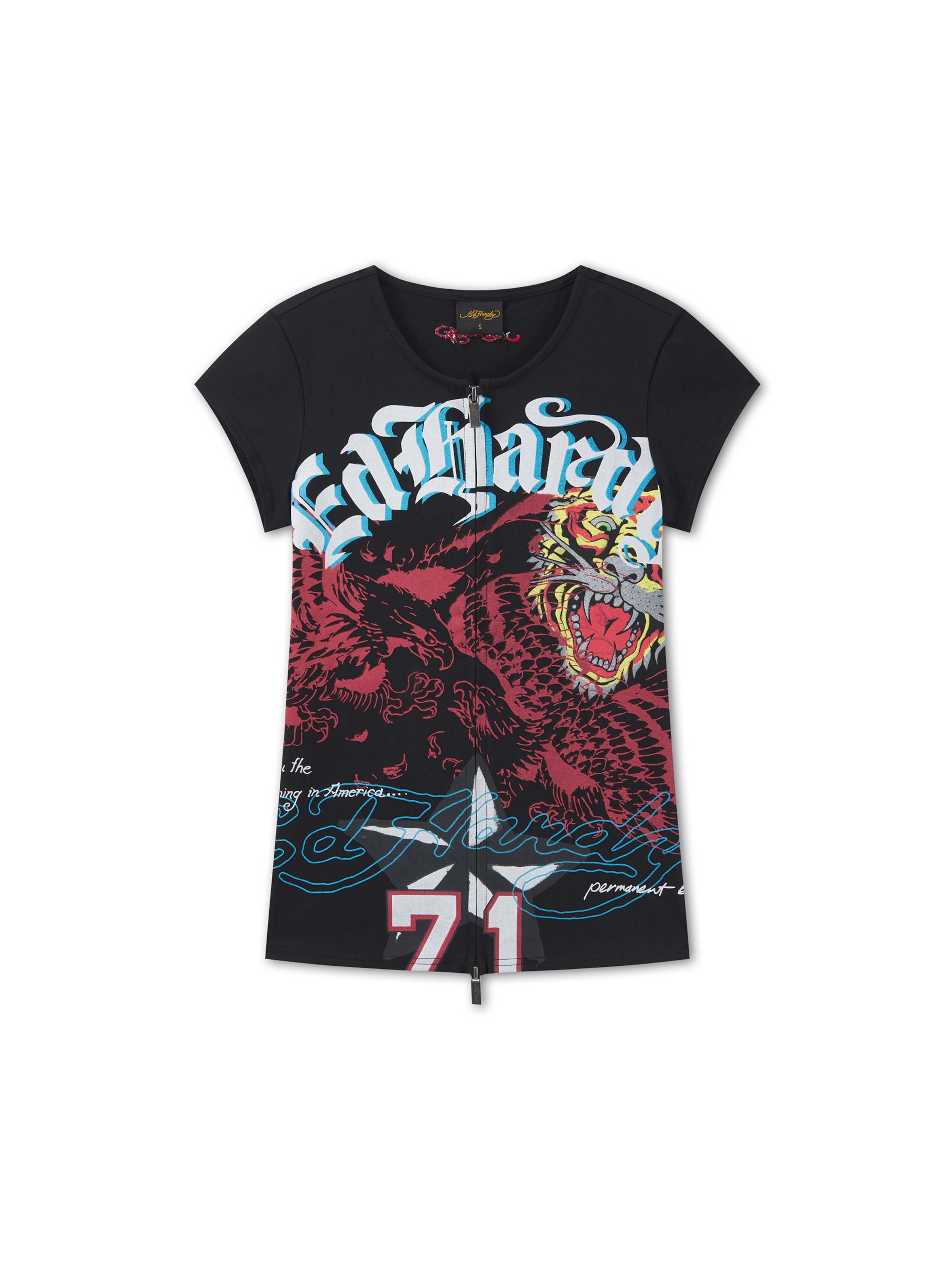 Maglietta di Ed Hardy in nero: frontale