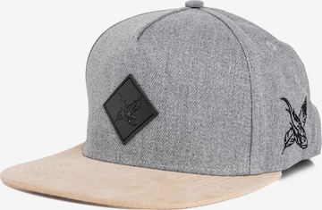 Blackskies Cap 'Port' in Grau: Vorderseite