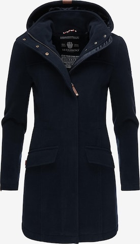 Manteau mi-saison MARIKOO en bleu : devant