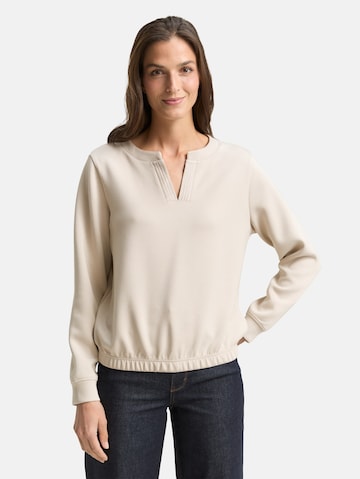 TOM TAILOR Sweatshirt in Braun: Vorderseite