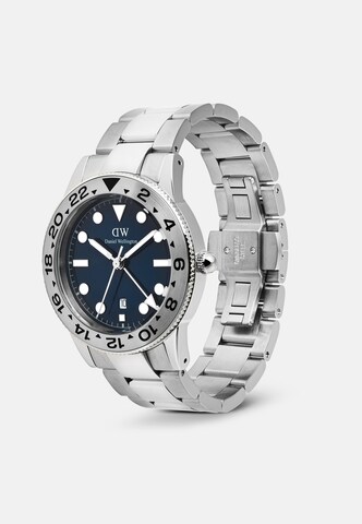 Daniel Wellington Analoog horloge 'ICONIC GMT' in Zilver