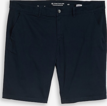 TOM TAILOR Men + Regular Chinohousut värissä sininen: etupuoli