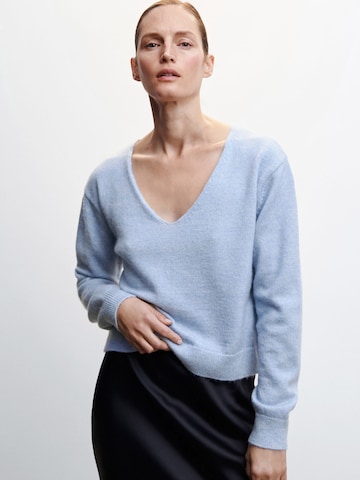 MANGO Sweater in Blue: front