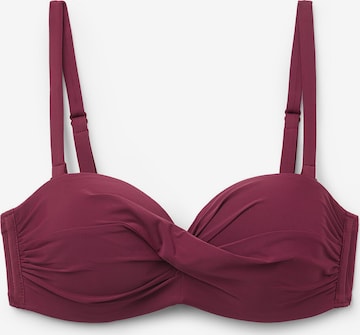 CALZEDONIA Bandeau Bikinitop 'Indonesia' in Rot: Vorderseite