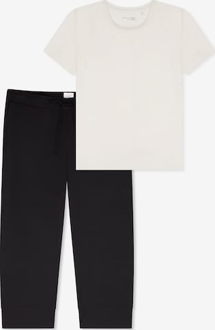 SCHIESSER Pyjama 'Mix & Relax' in Zwart: voorkant