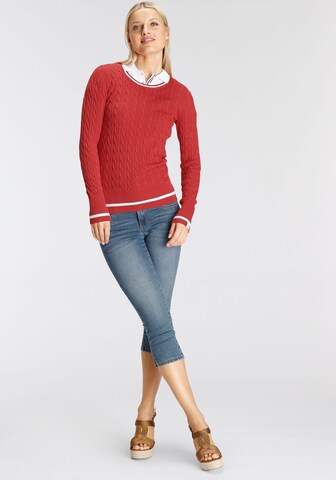 DELMAO Sweater in Red