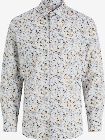 Jack & Jones Premium Button Up Shirt 'JPRBLAPARKER' in White: front