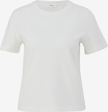 T-shirt s.Oliver en blanc : devant