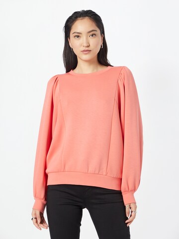 MSCH COPENHAGEN Sweatshirt 'Makira' i rosa: framsida