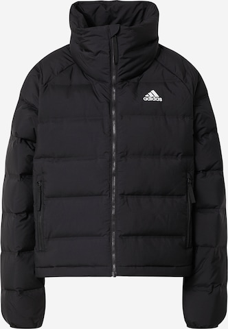 ADIDAS SPORTSWEAR Outdoor Jacket 'Helionic' in Black: front