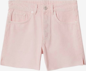MANGO TEEN Jeans 'slit' in Pink: front