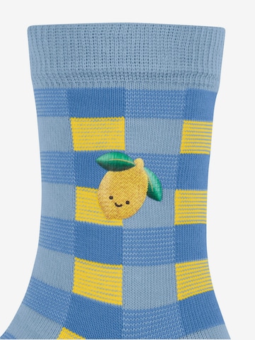 FALKE Socks 'Lemon Patch' in Blue: front