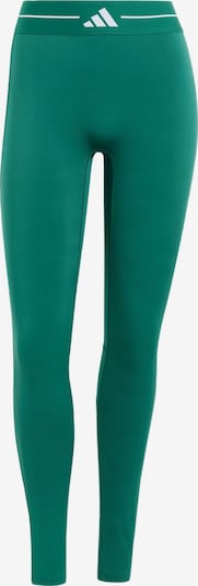 ADIDAS PERFORMANCE Športové nohavice, veľkosť XS/Normálna - smaragdová / biela, Produkt