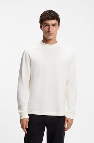 T-Shirt ' Shadows' BOSS en blanc : devant
