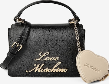 Sacs à main 'Heart Charm' Love Moschino en noir : devant