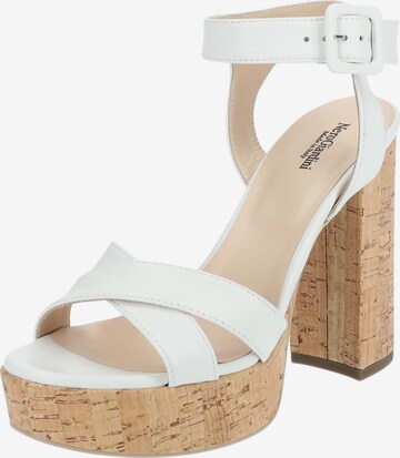 Nero Giardini Strap Sandals in White: front