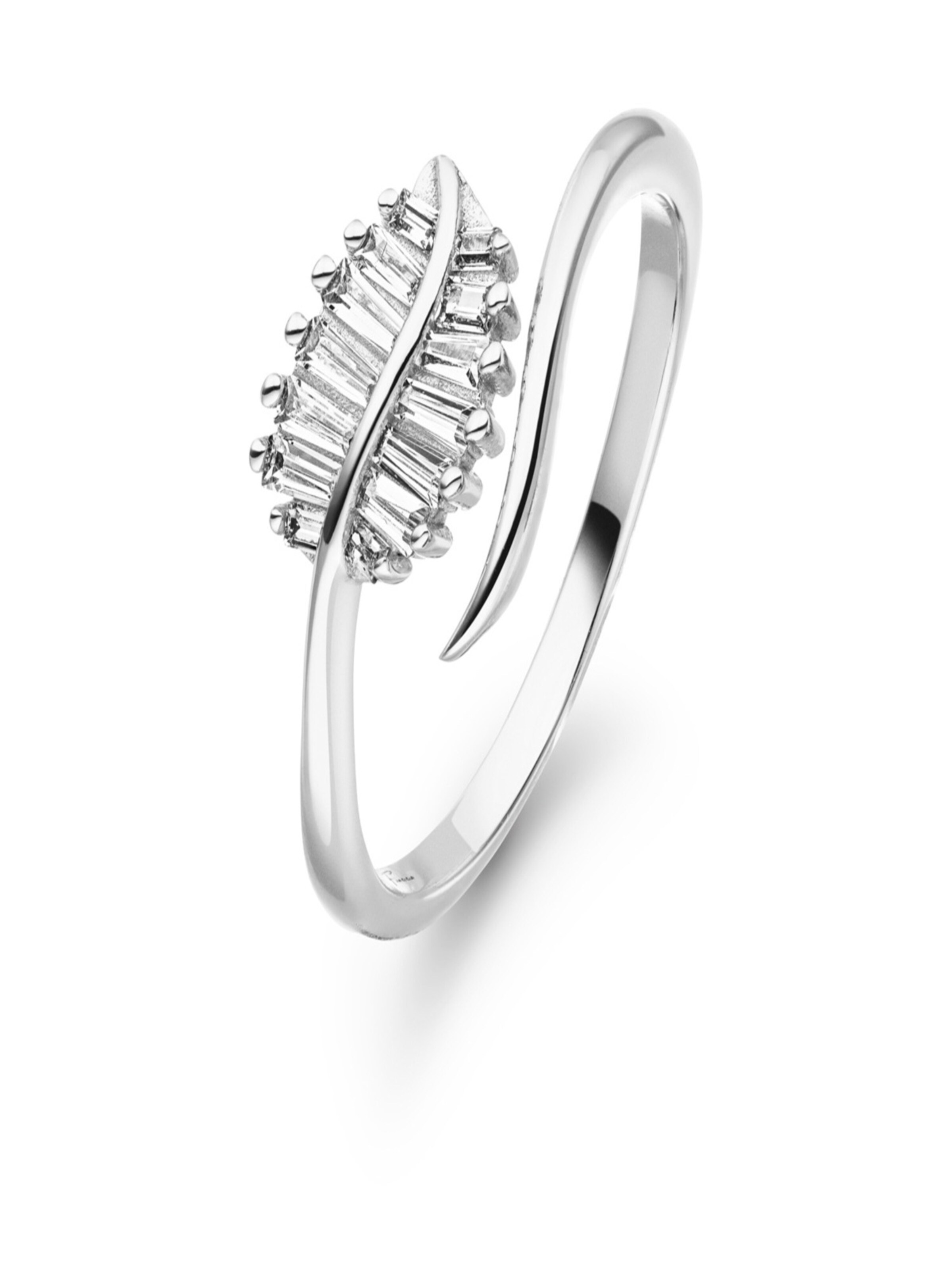 Fiocco Jewelry Ring 'Bella' in Silver: front