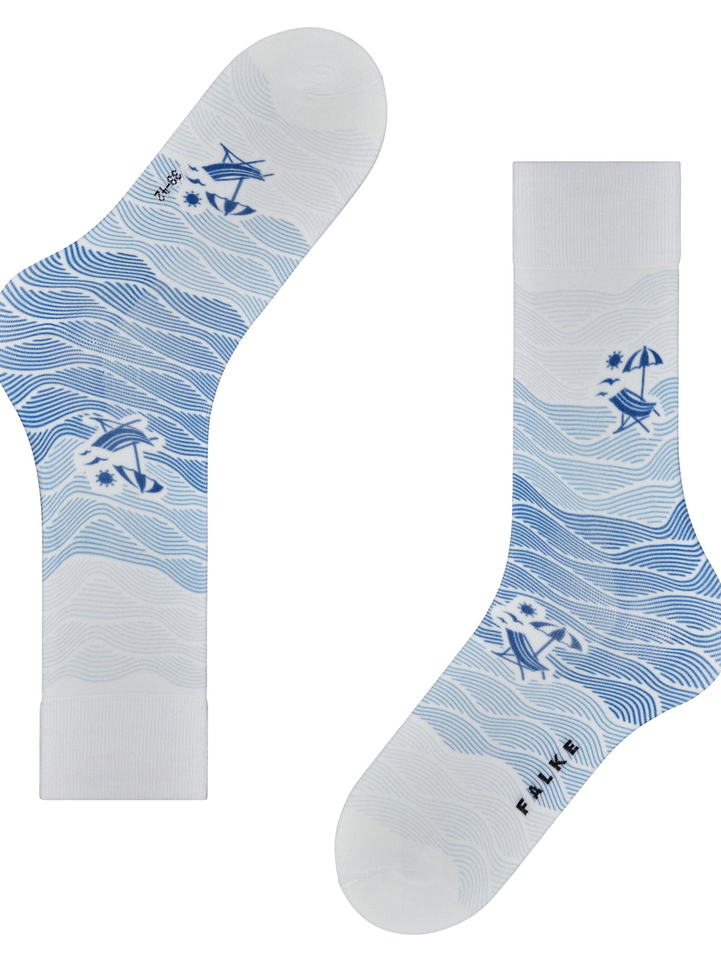 FALKE Socks 'Plage' in Blue