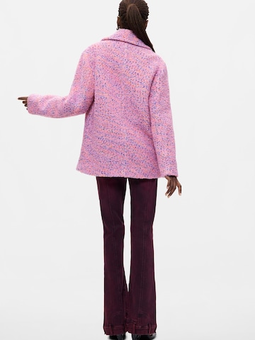 Desigual Přechodný kabát – pink