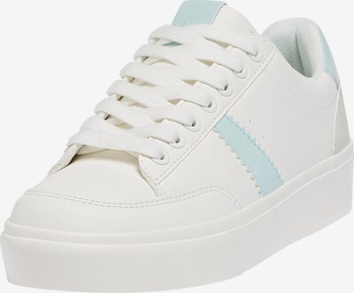 Pull&Bear Baskets basses en bleu clair / gris / blanc, Vue avec produit