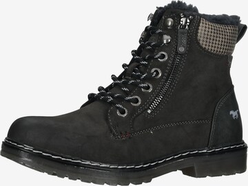 MUSTANG Lace-Up Boots in Grey: front