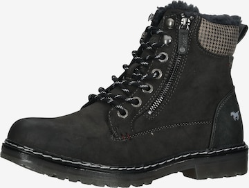 MUSTANG Veterboots in Grijs: voorkant