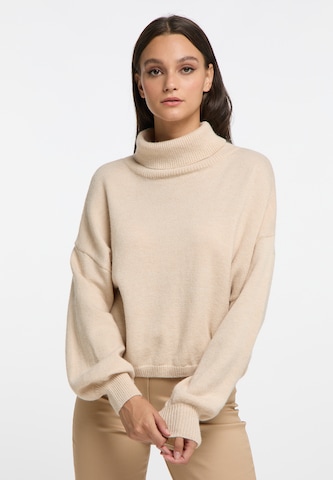 RISA Tröja 'Teylon' i beige: framsida