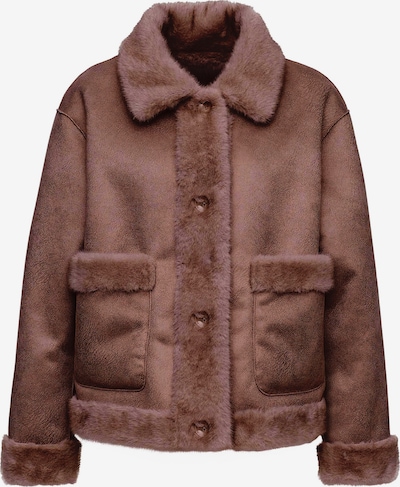 MANISA Between-Season Jacket 'Kunstpelzjacke' in XS in Dark brown, Item view