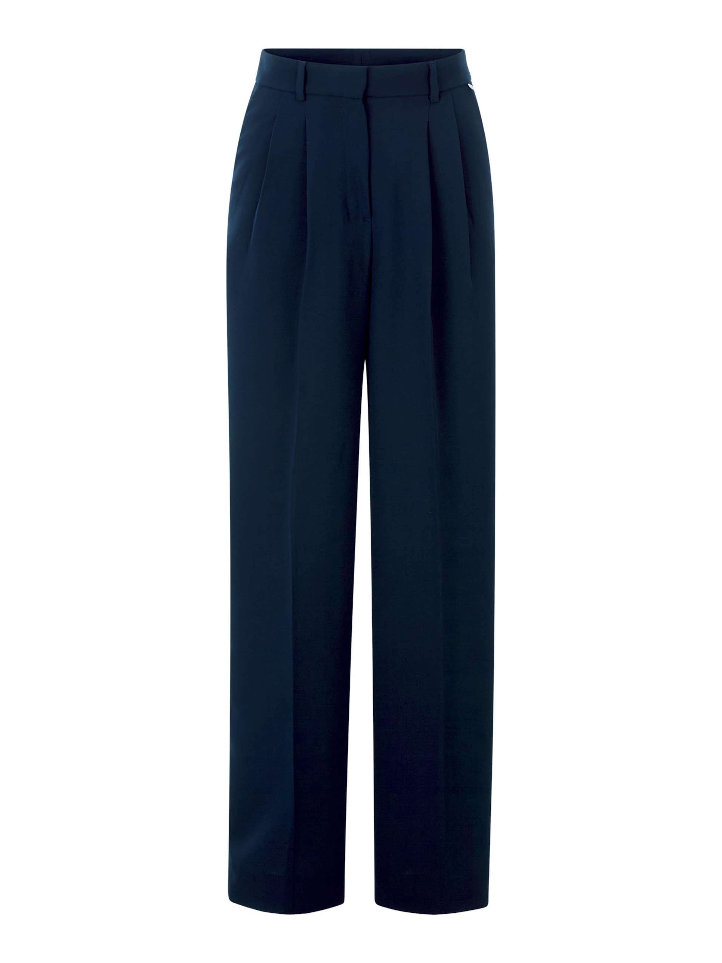 Rich & Royal Брюки со складками в Синий: спереди