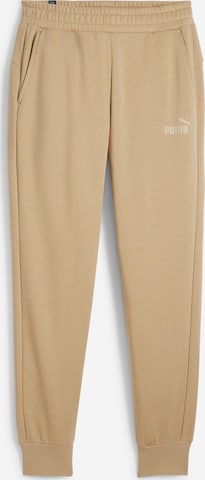 Effilé Pantalon de sport PUMA en marron : devant