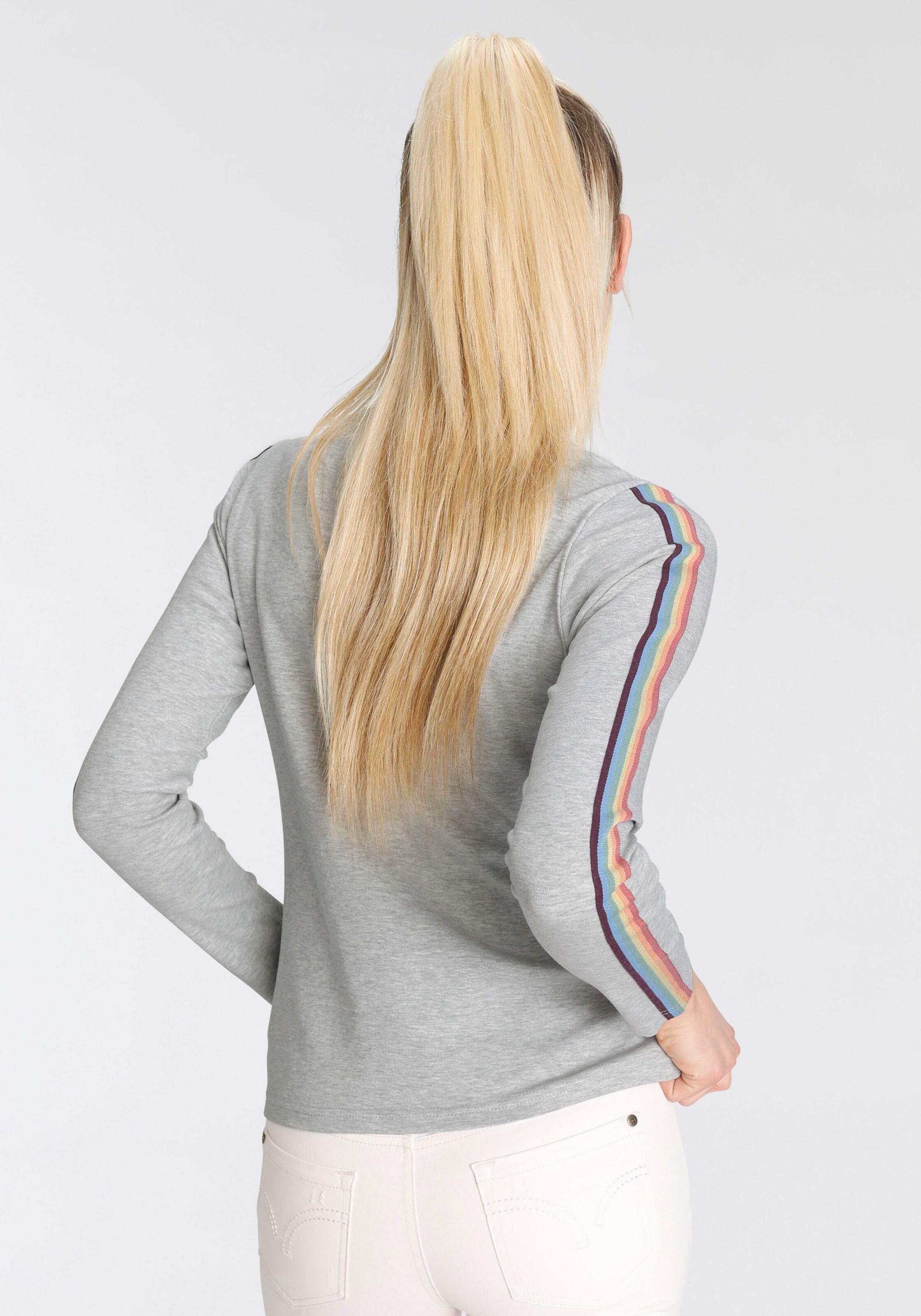 Frauen Shirts & Tops FLASHLIGHTS Shirt in Hellgrau - WB78155 Frauen Shirts & Tops FLASHLIGHTS Shirt in Hellgrau - WB78155