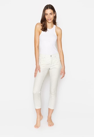 Coupe slim Pantalon 'Ornella' Angels en blanc