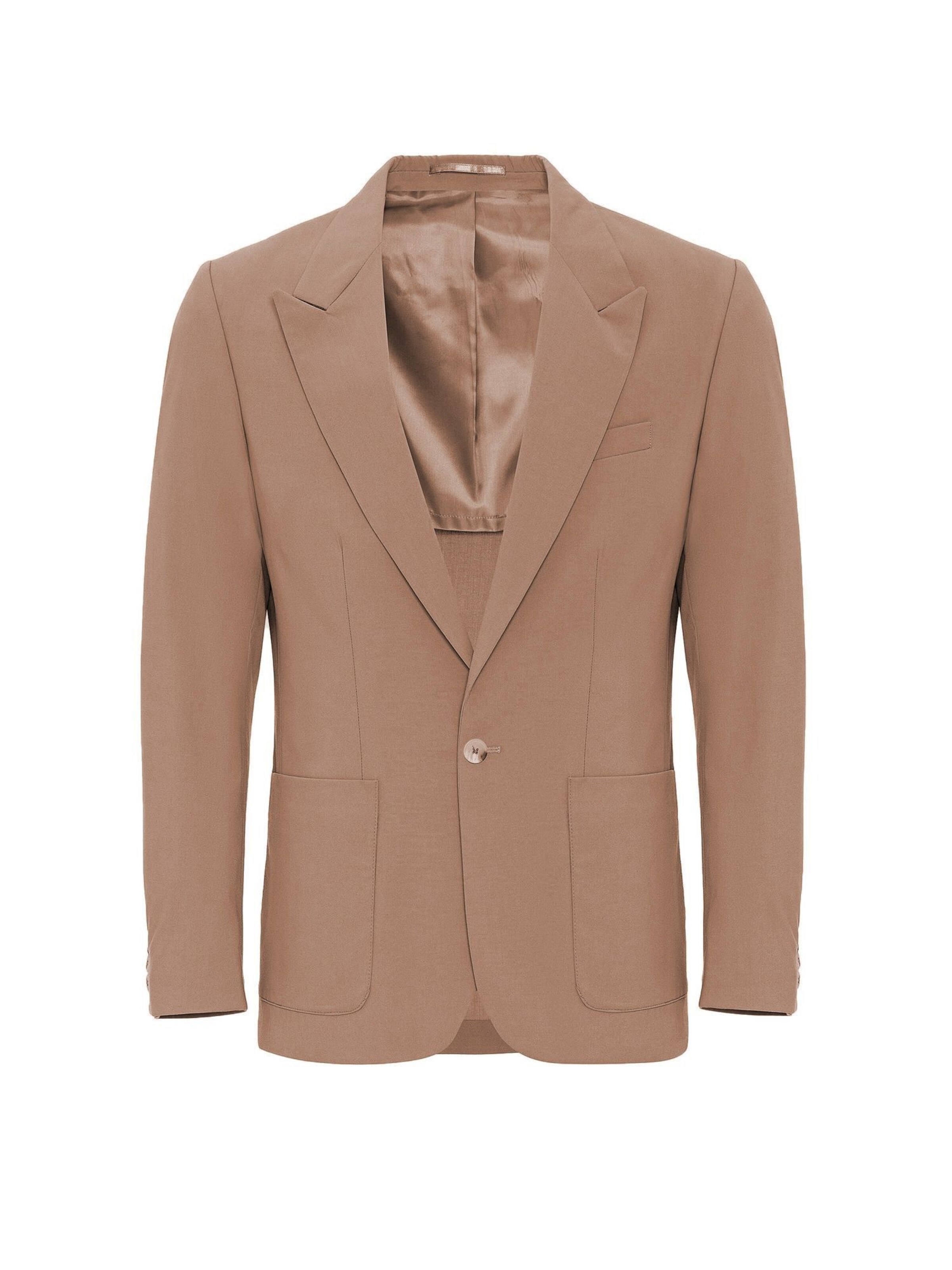 Antioch Slim Fit Сако в кафяво: отпред