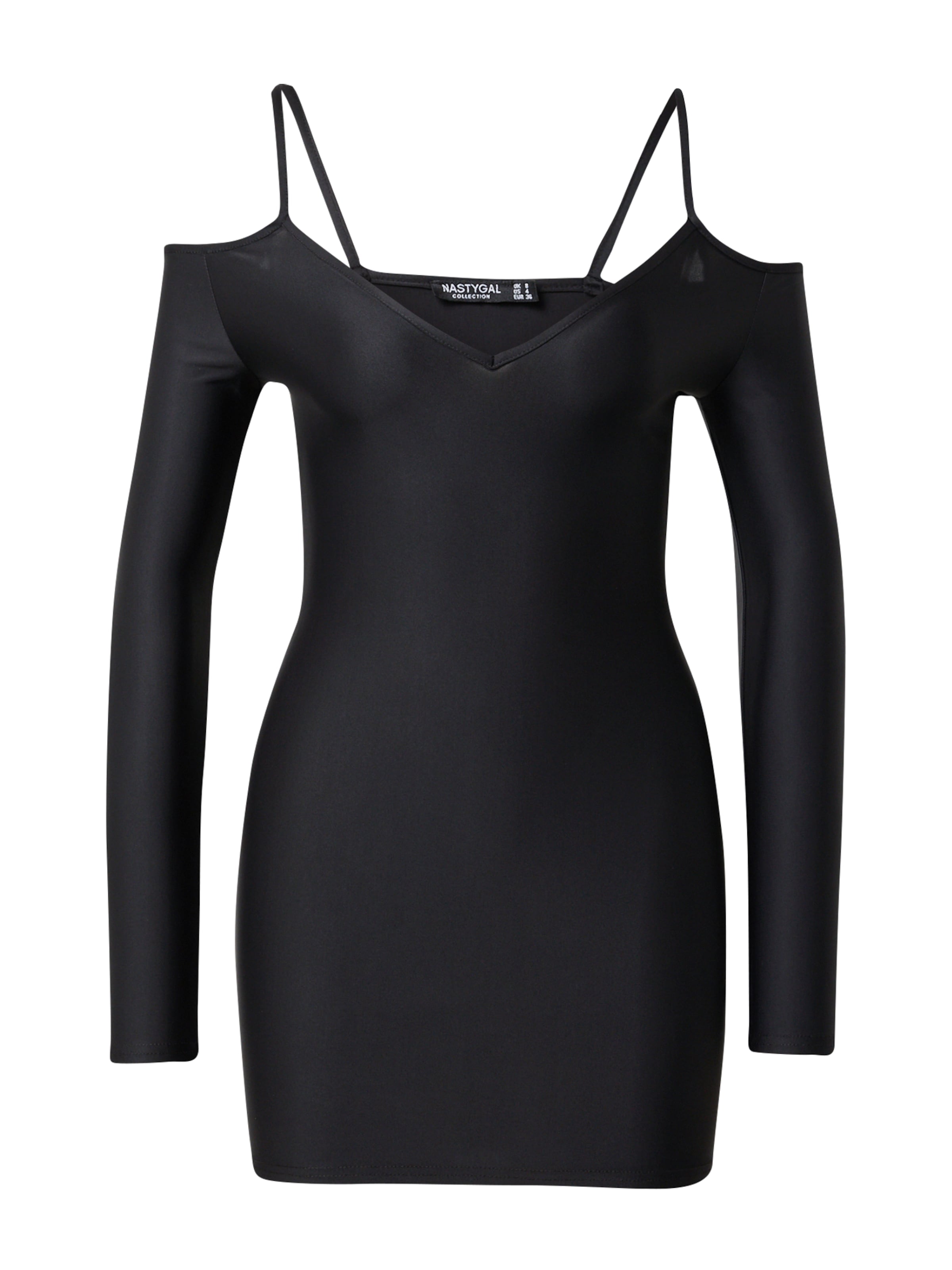 Nasty Gal Φόρεμα σε μαύρο: μπροστά