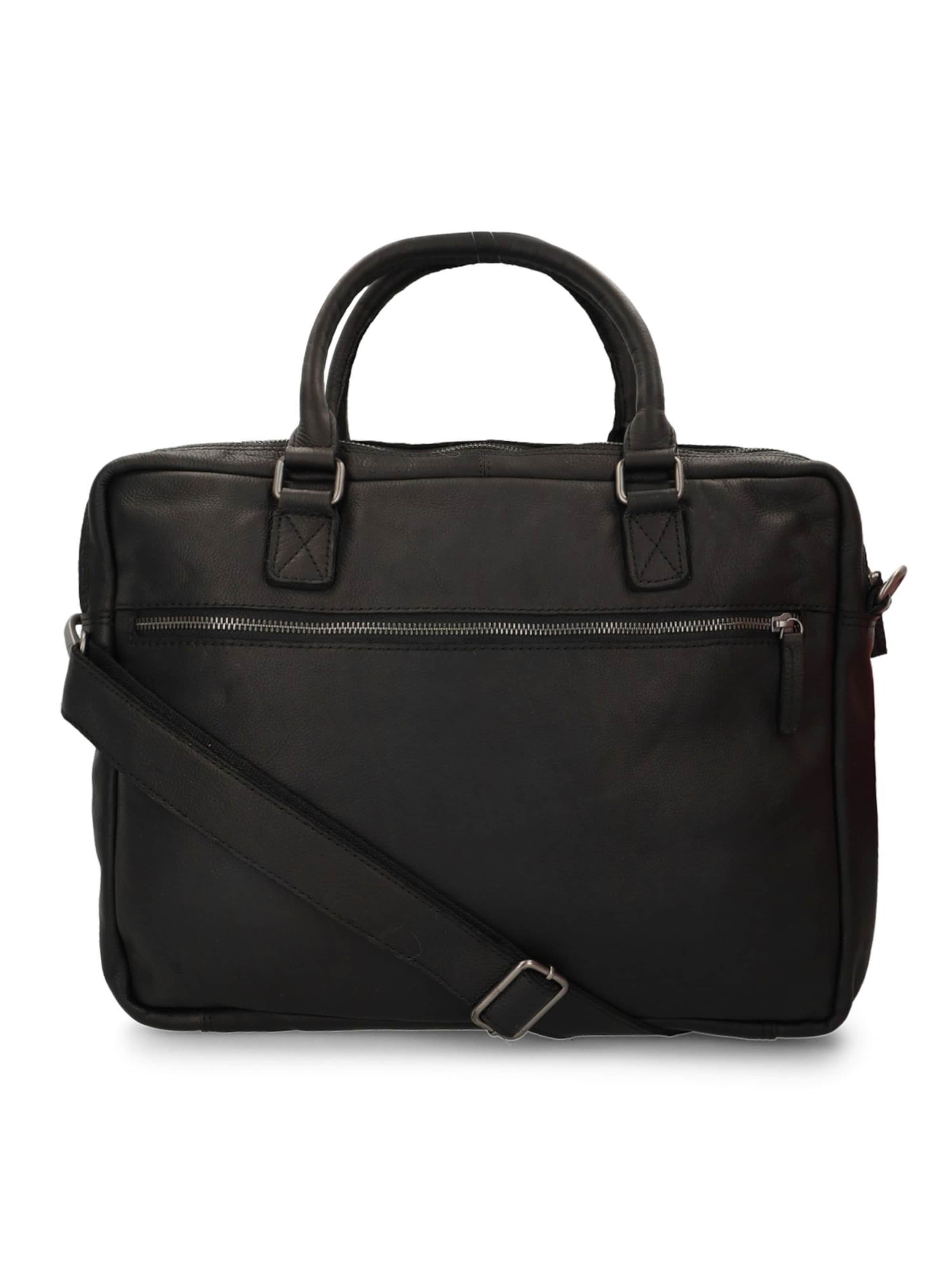Sac d’ordinateur portable MANFIELD en noir : devant