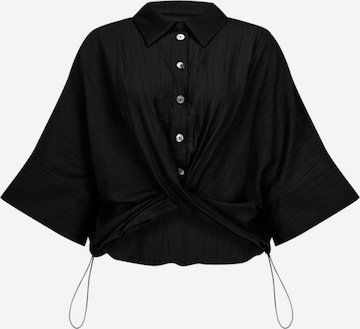 FRESHLIONS Bluse 'Maya' in Schwarz: Vorderseite