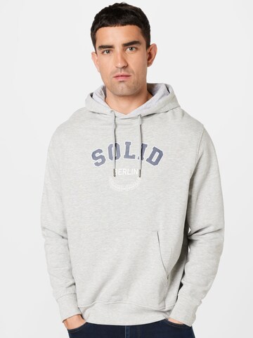 !Solid Sweatshirt in Grau: predná strana