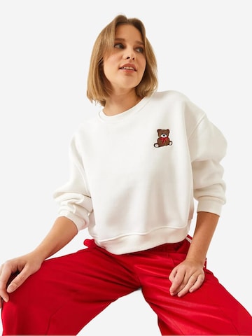Bianco Lucci - Sweatshirt em branco