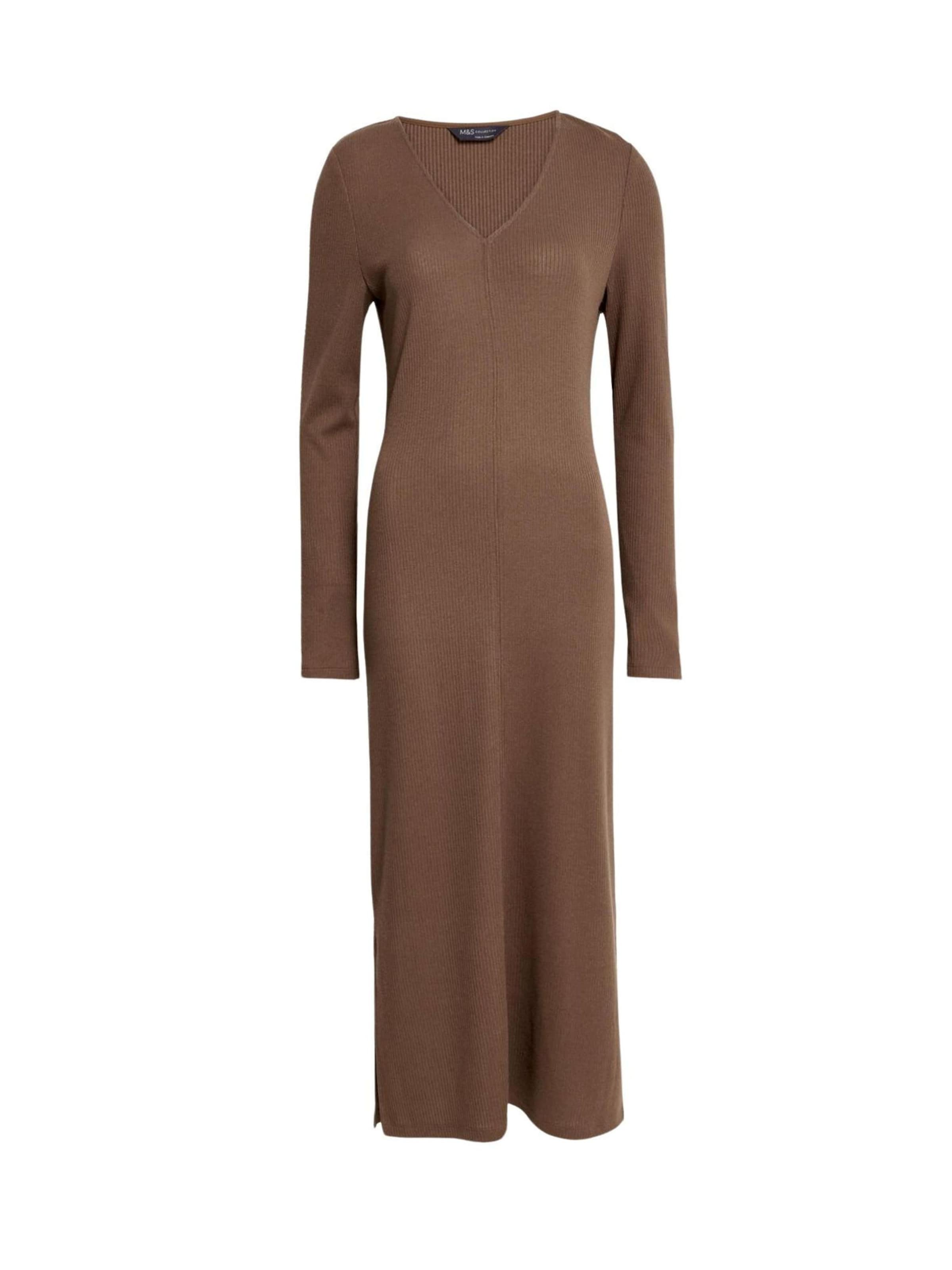 Marks & Spencer Jurk in Bruin: voorkant