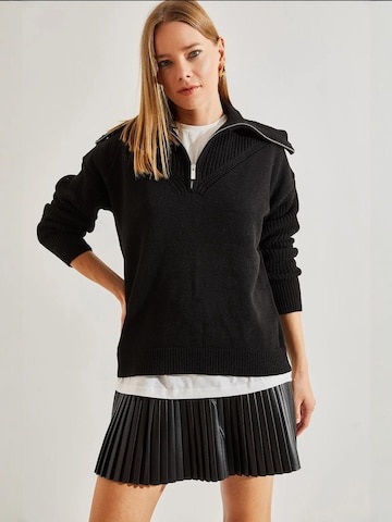 Bianco Lucci Trui in Zwart: voorkant