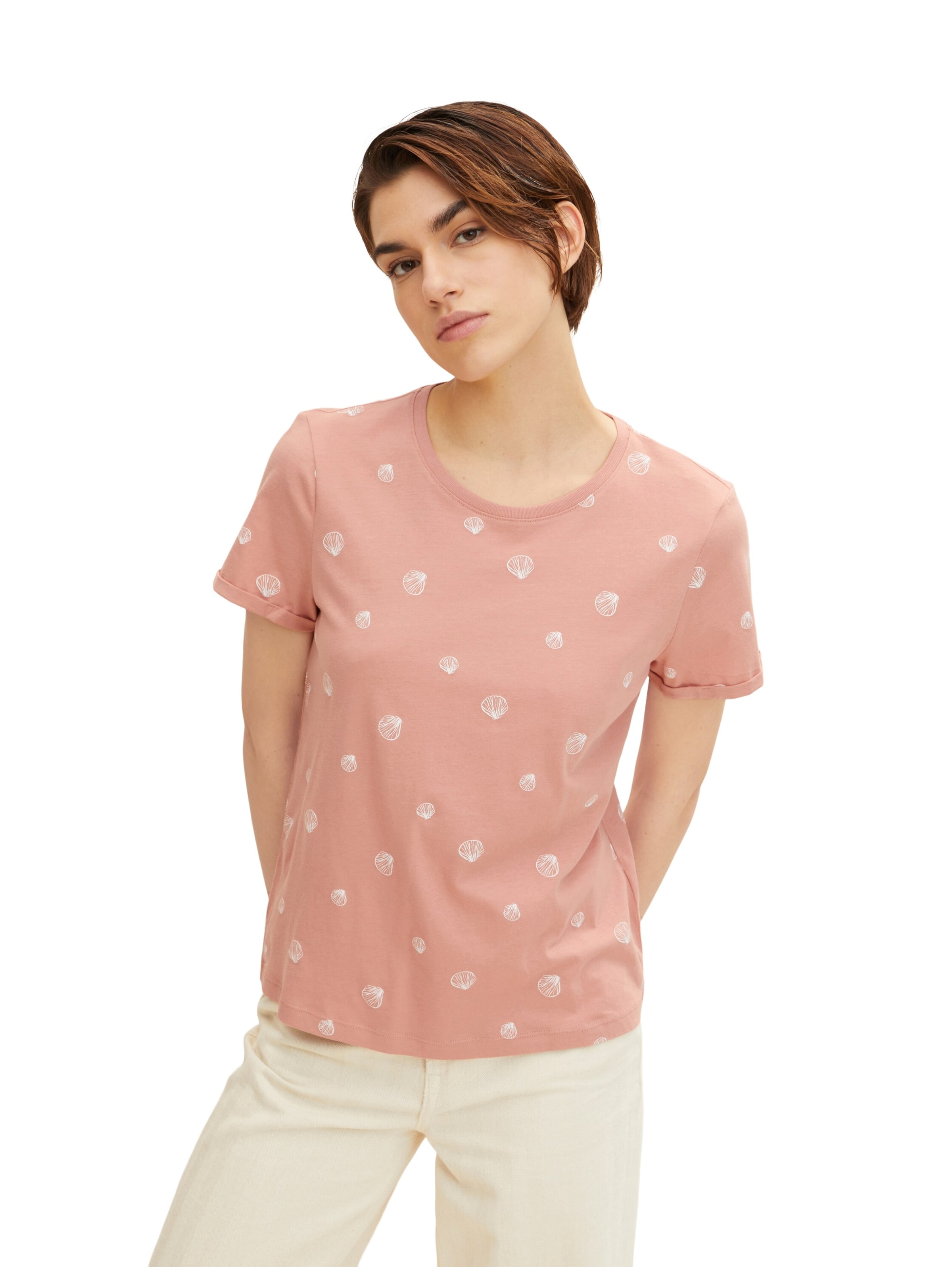 Frauen Shirts & Tops TOM TAILOR T-Shirt in Pink - HX35033 Frauen Shirts & Tops TOM TAILOR T-Shirt in Pink - HX35033