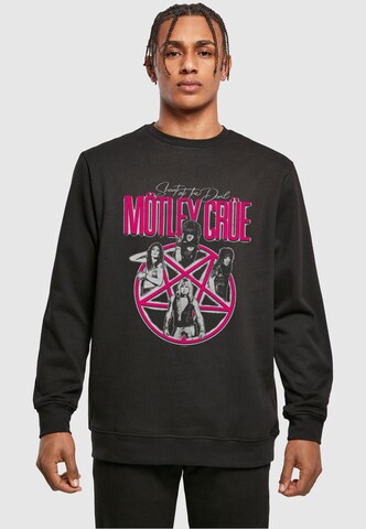 Merchcode Sweatshirt 'Motley Crue - Vintage Shout At The Devil' in Black: front
