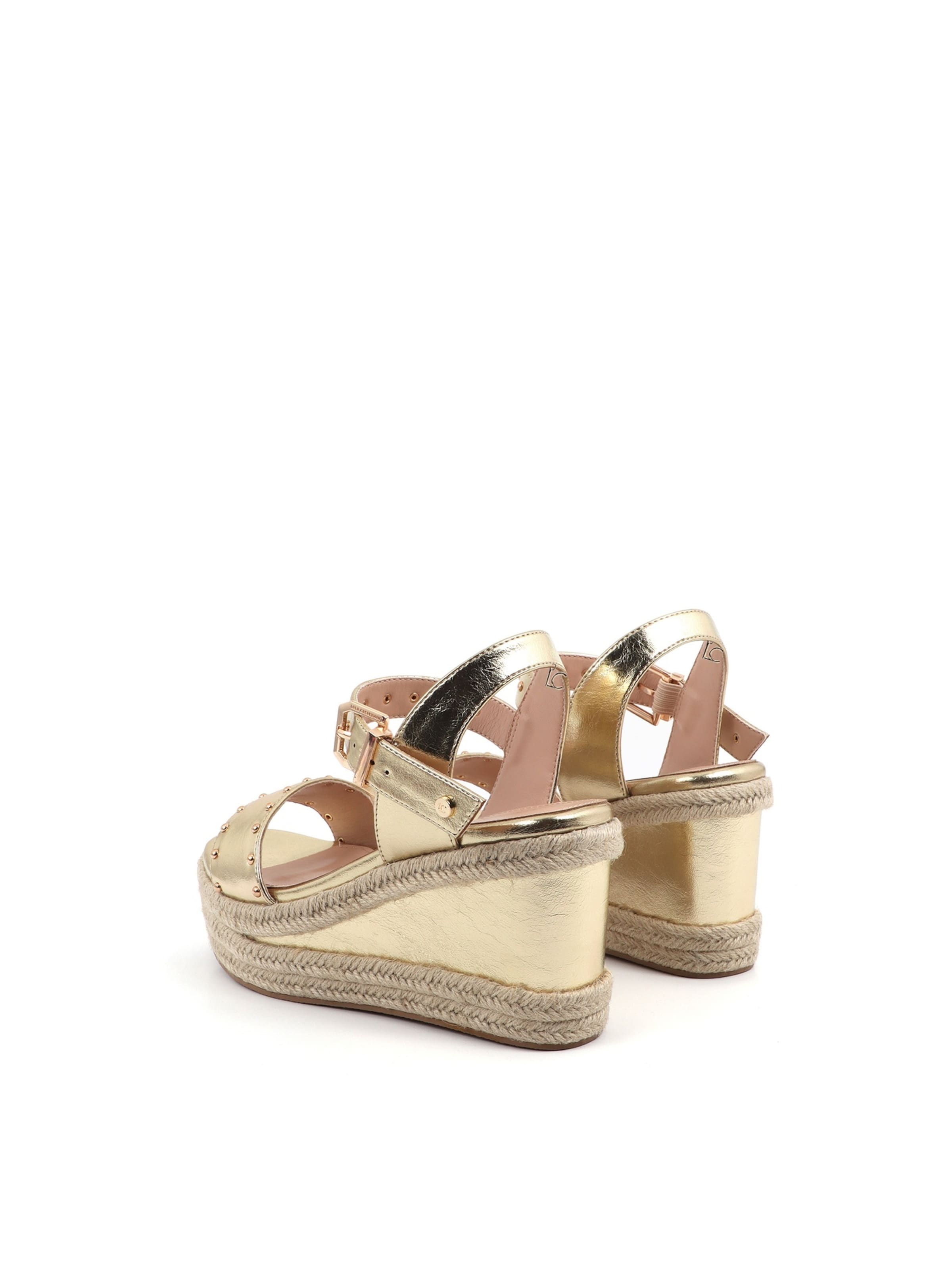 Lola Casademunt Sandali s paščki | zlata barva
