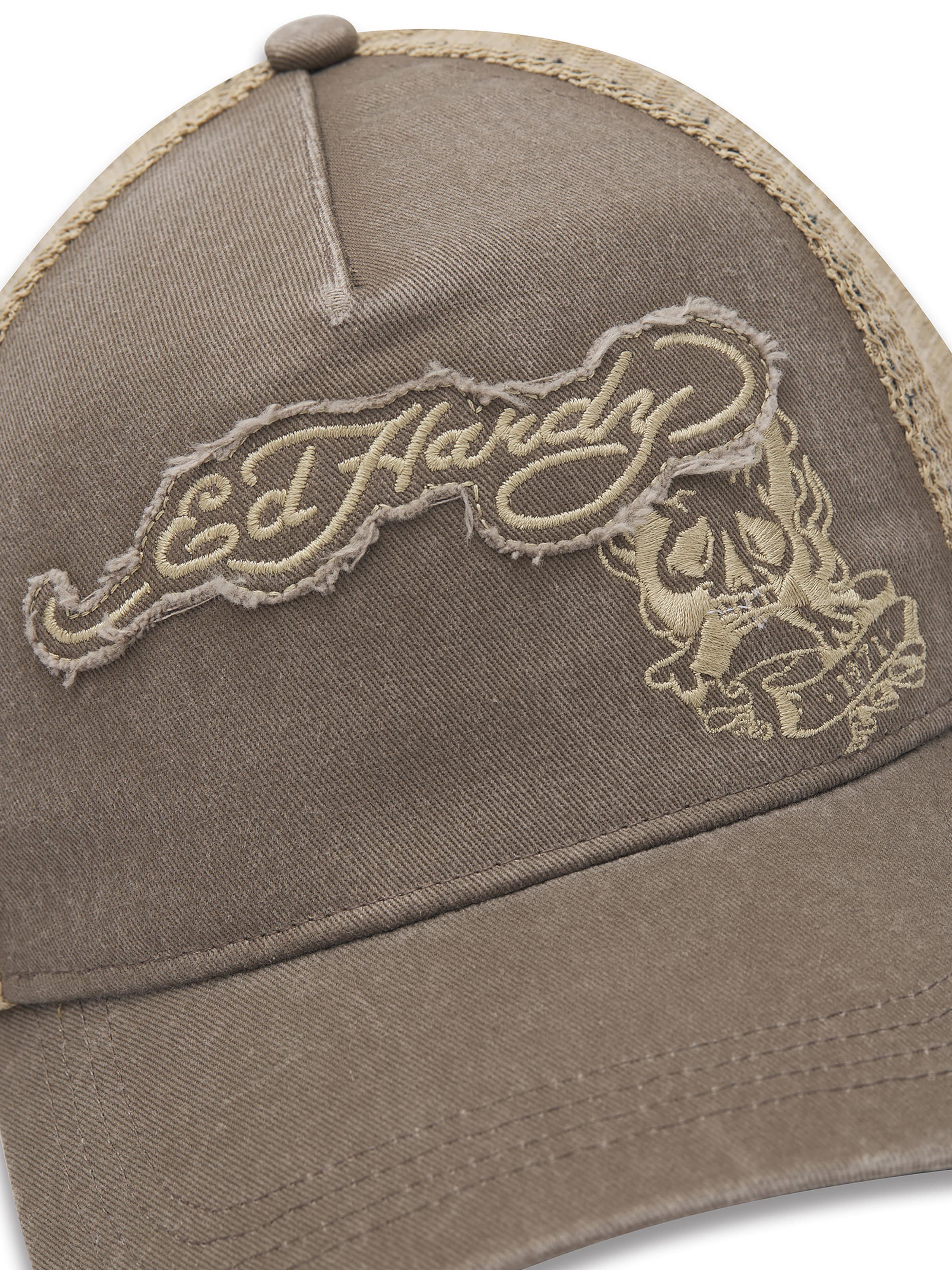 Cappello da baseball di Ed Hardy in beige