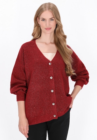 Cardigan DreiMaster Klassik en rouge : devant