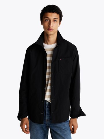 TOMMY HILFIGER Between-season jacket in Black: front