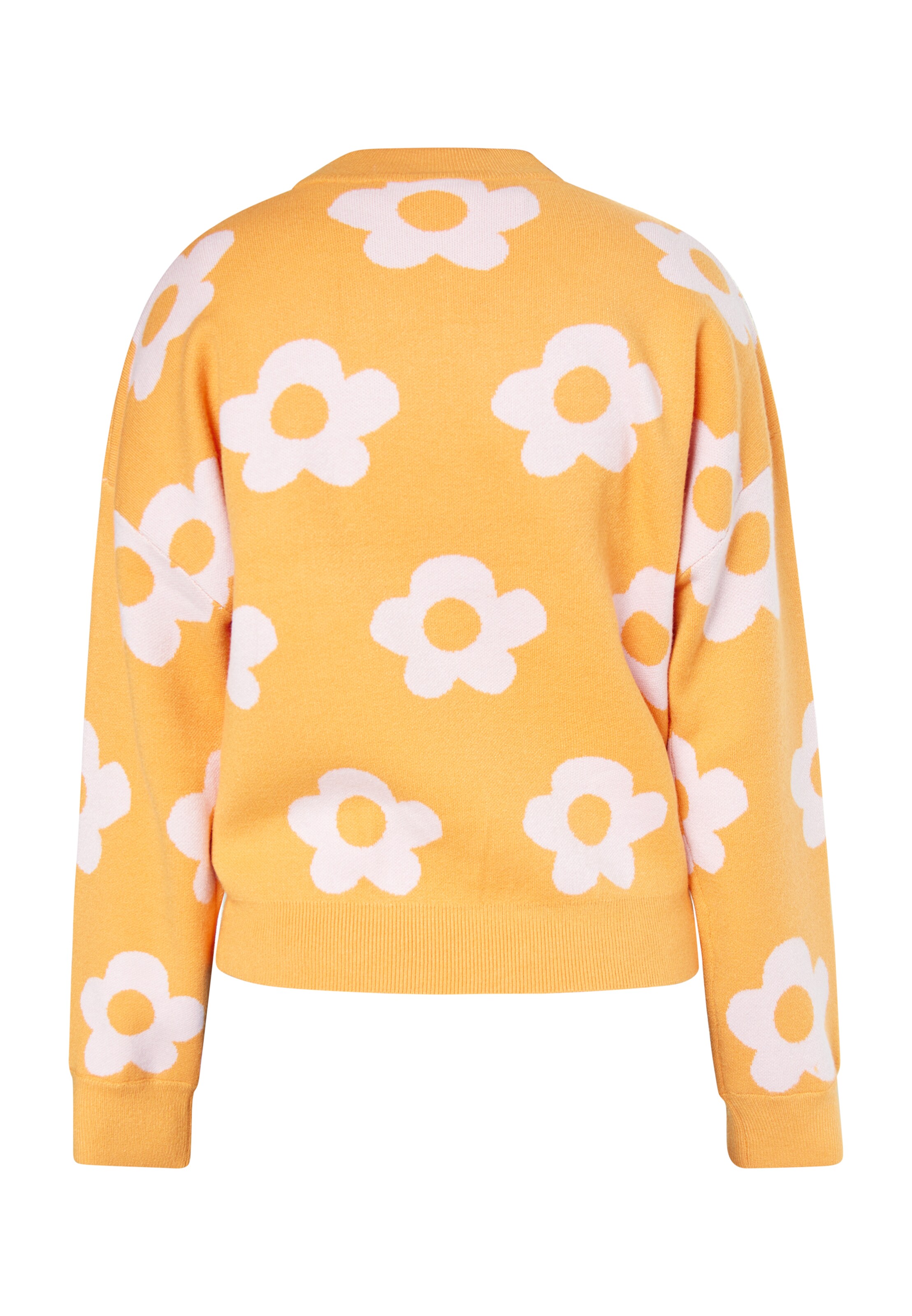 swirly Pulover | oranžna barva