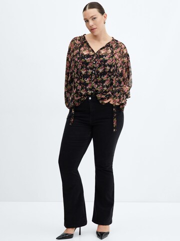 MANGO Blouse 'CAROL' in Zwart