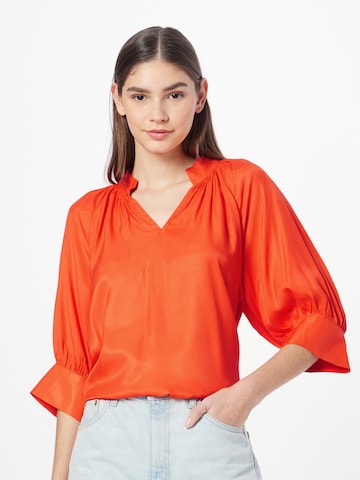 Kaffe - Blusa 'Dahlia' em laranja: frente